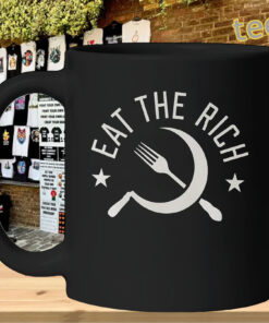 Eat The Rich Grunge Punk Shirt – Anti Capitalist Protest Graphic TeeMug Design