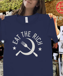 Eat The Rich Grunge Punk Shirt – Anti Capitalist Protest Graphic TeeUniex Shirt