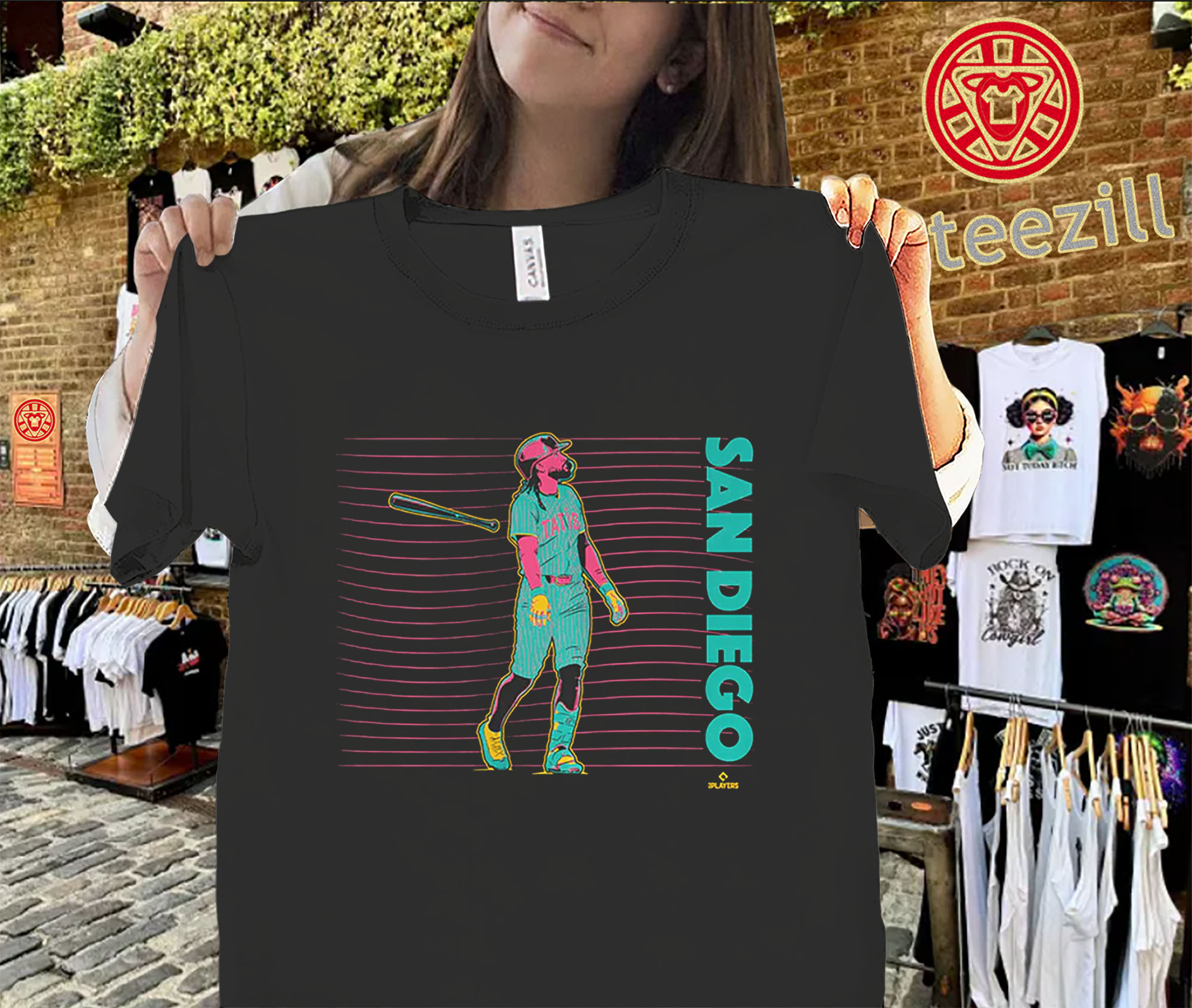 Fernando Tatis Jr Neon Nights Slam Diego Baseball Tee Classic Shirt