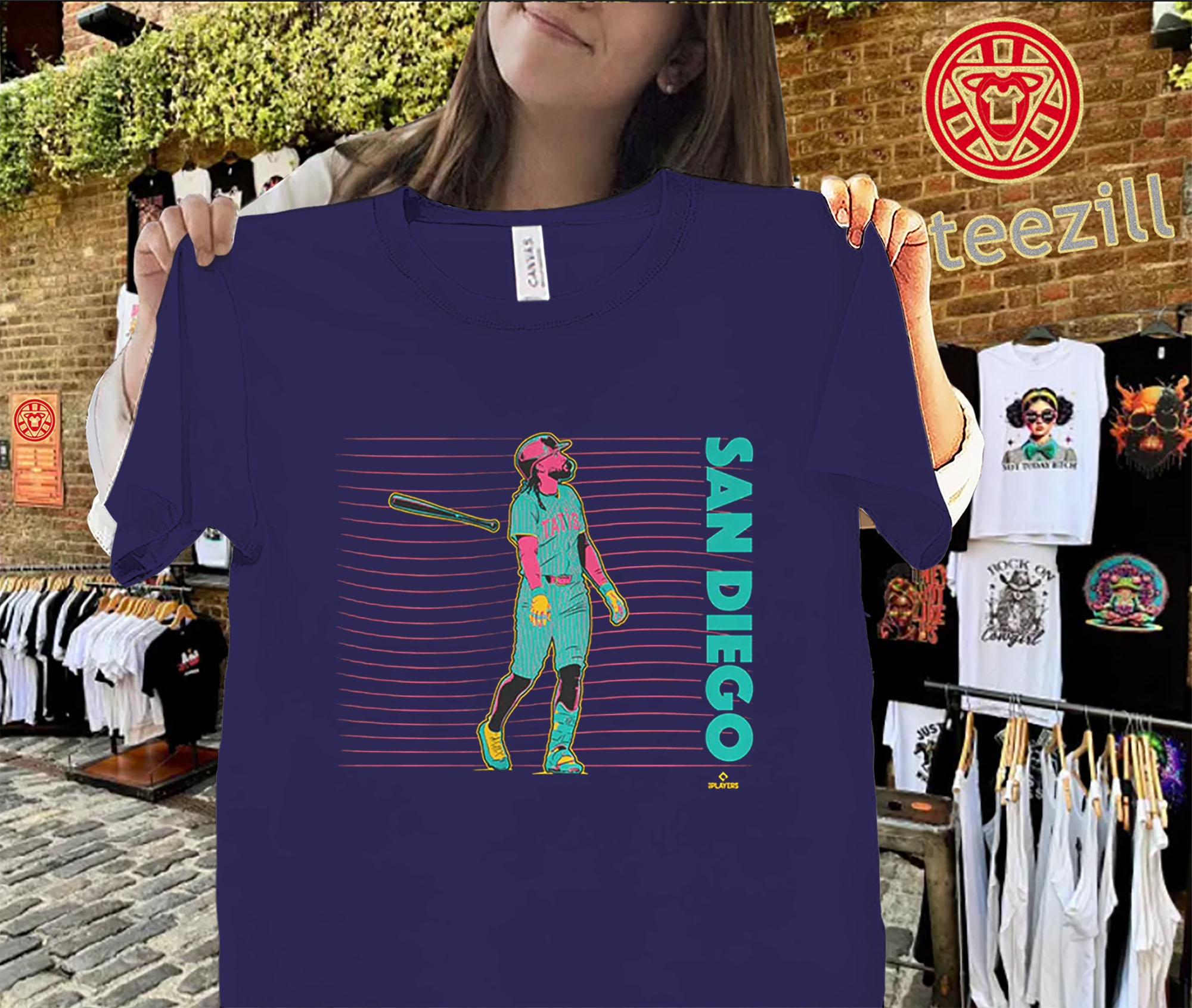 Fernando Tatis Jr Neon Nights Slam Diego Baseball Tee Uniex Shirt