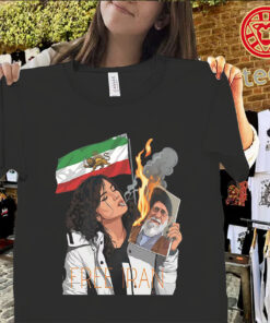 Free Iran Lion and Sun Flag Shirt – Persian Protest Freedom Graphic Tee