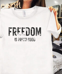 Freedom Is Pretty Good Waffle Shirt – Minneapolis Pride Graphic Tee