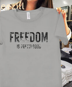 Freedom Is Pretty Good Waffle Shirt – Minneapolis Pride Graphic Tees