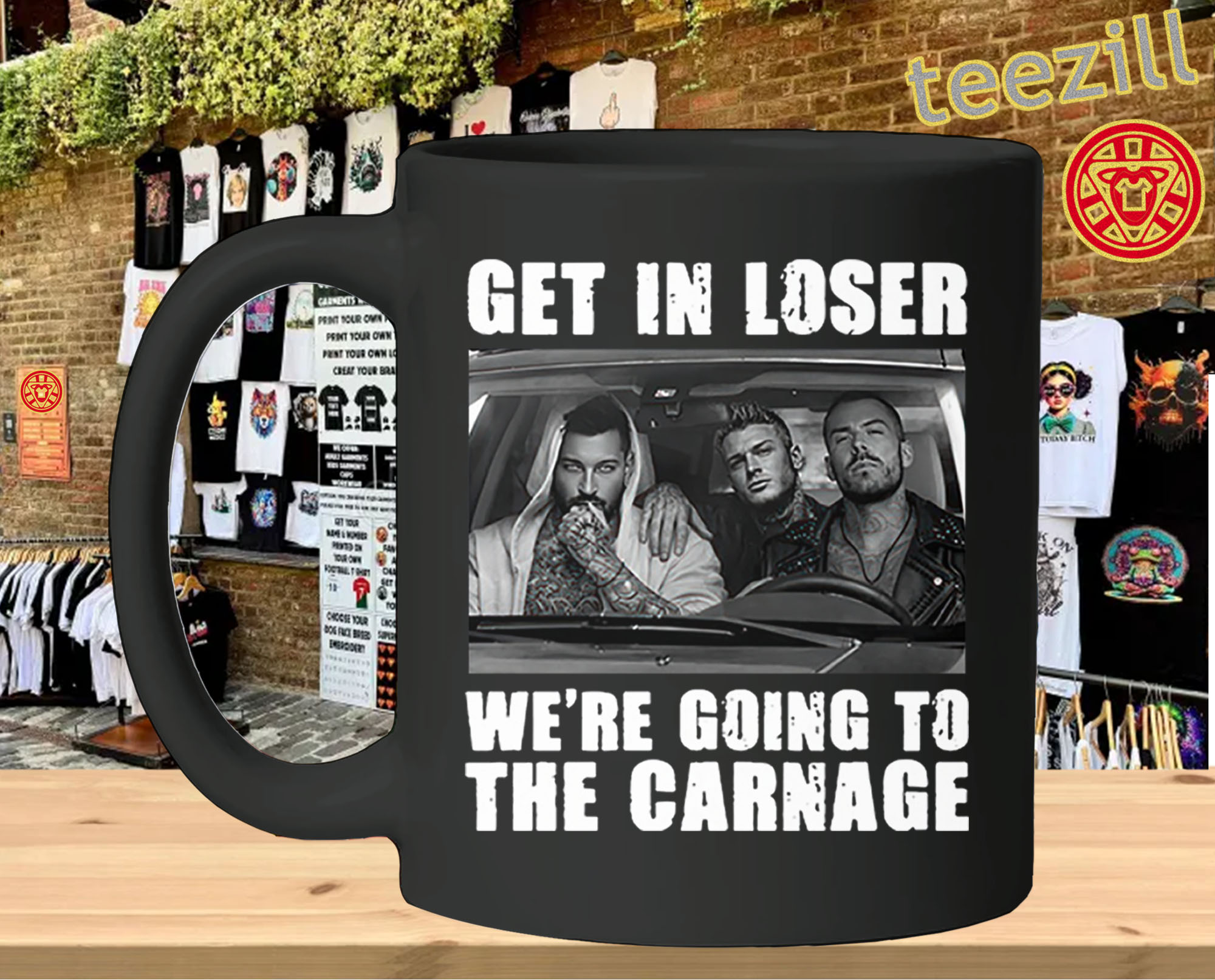 Get In Loser We’re Going to the Carnage Shirt – Spade Brothers Viral Graphic TeeMug