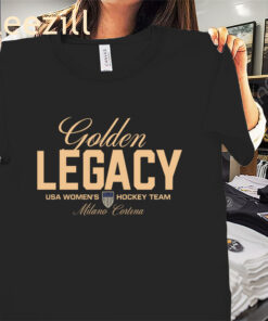 Golden Legacy Women’s USA Hockey Team Shirt – Vintage USA Hockey Fan Tees