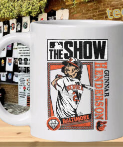 Gunnar Henderson Orioles Shirt – Baltimore Baseball Gaming Tee The Show Inspired Mug Design