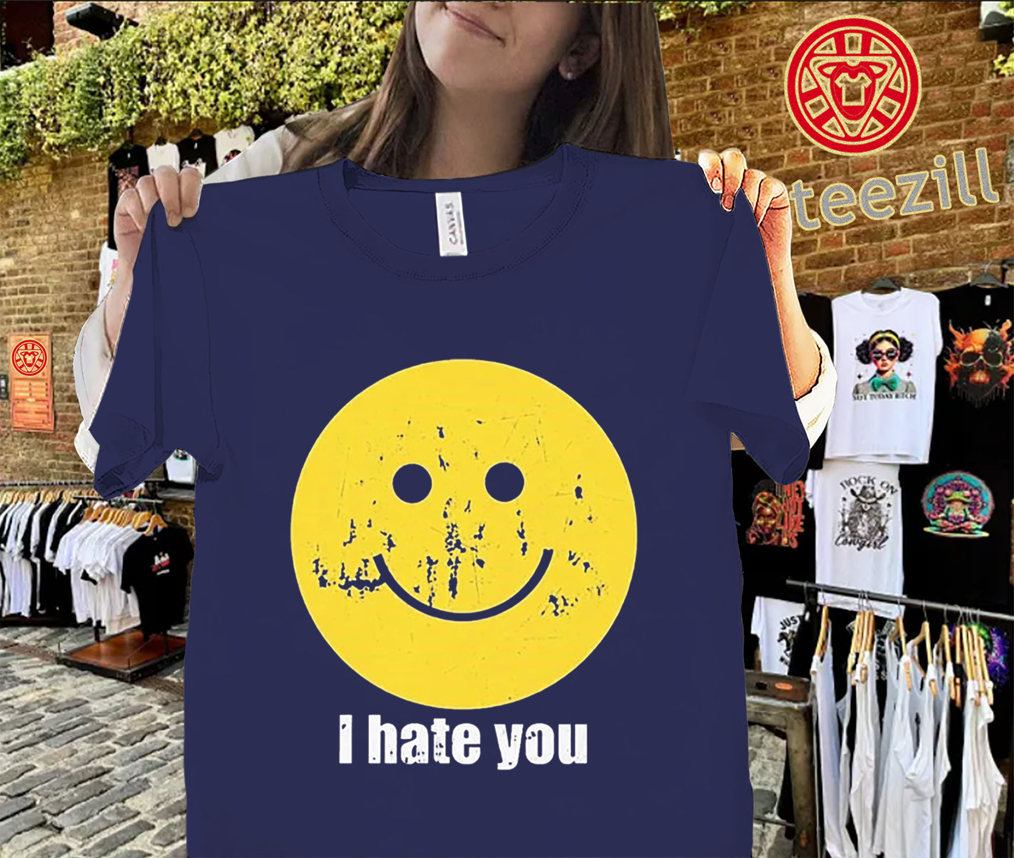 Harry Styles I Hate You Smiley Face Shirt – Viral Pop Culture Graphic Tees