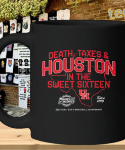 Houston Cougars 2026 Sweet Sixteen Shirt – Death, Taxes & Houston Tee Mug
