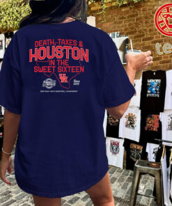 Houston Cougars 2026 Sweet Sixteen Shirt – Death, Taxes & Houston Tee Uniex