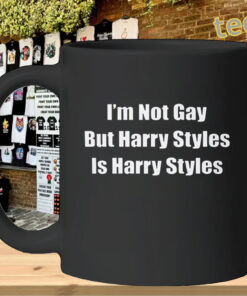 I'm Not Gay But Harry Styles Is Harry Styles Shirt – Funny Pop Music Graphic TeeMug
