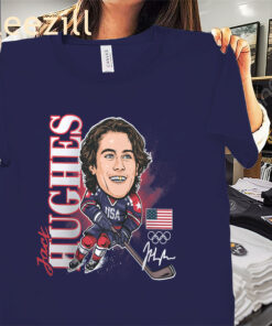Jack Hughes USA Hockey Gold Signature Shirt – Team USA Fan Tees