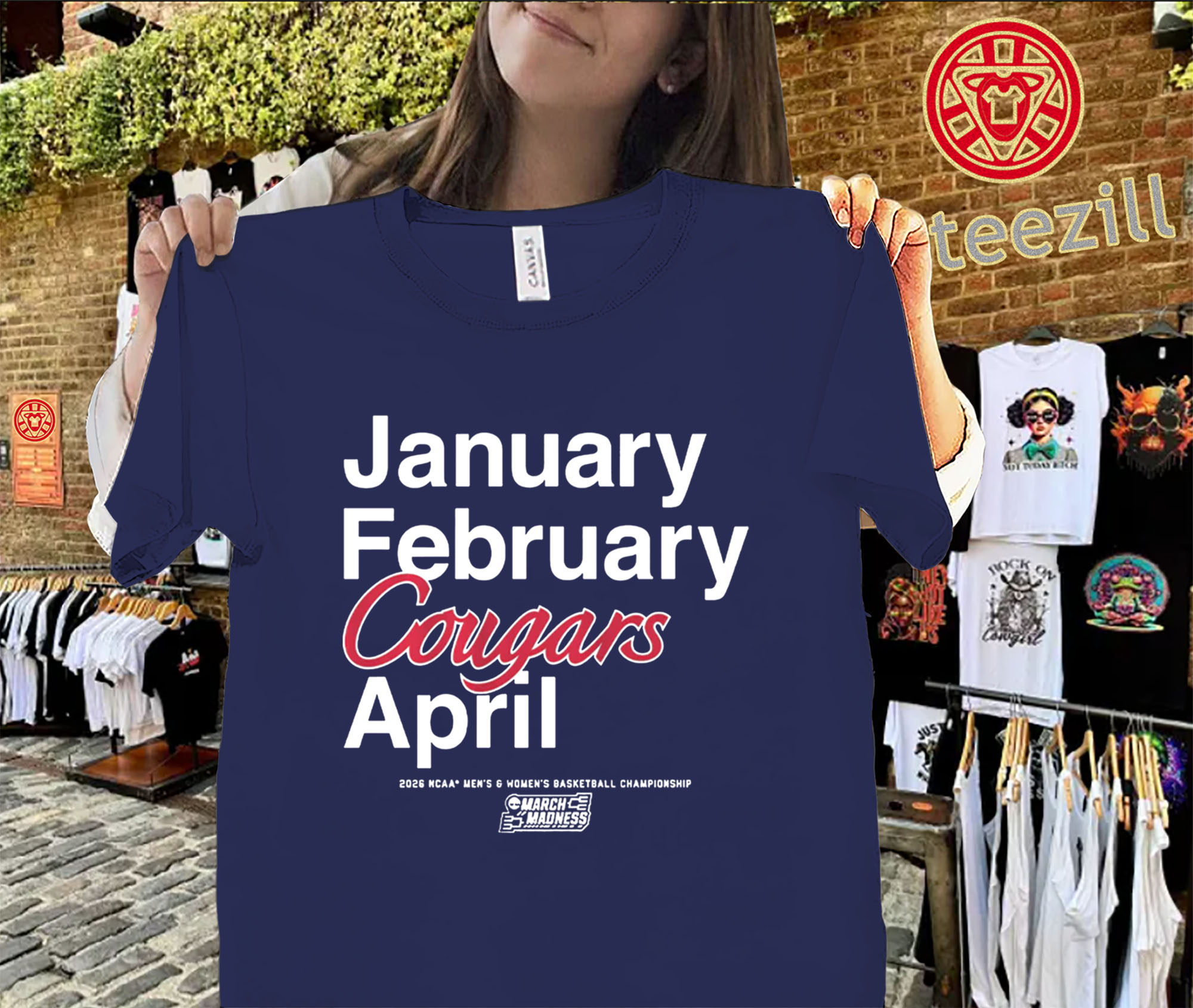 January February Cougars April Shirt – Houston Cougars March Madness 2026 Tee Uniex Shirt