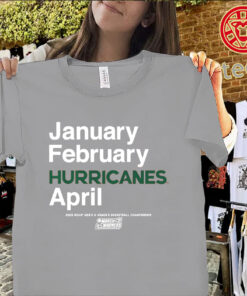 January February Hurricanes Shirt – Miami Hurricanes March Madness 2026 Tee Uniex Shirt
