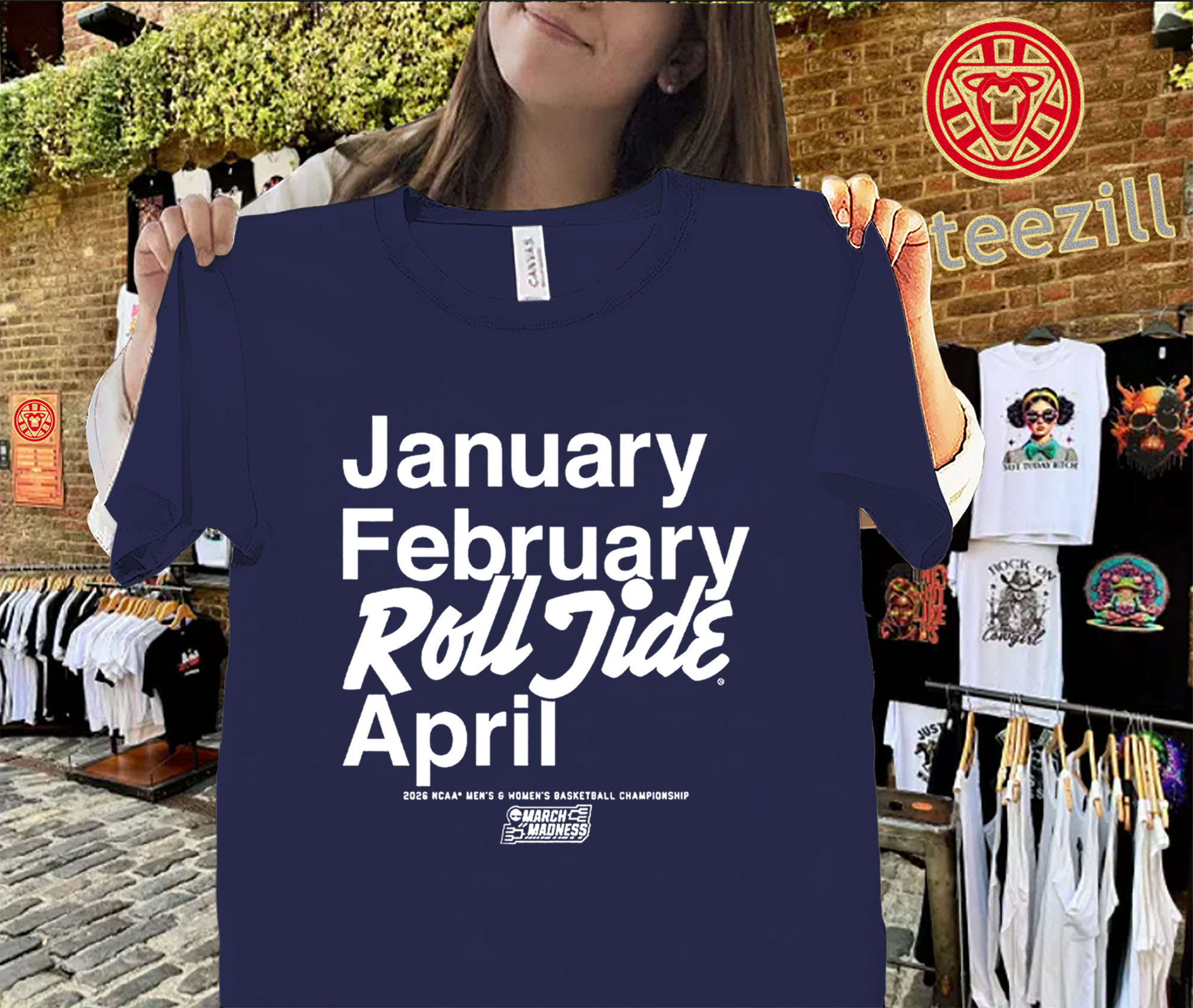 January February Roll Tide April Uniex Shirt