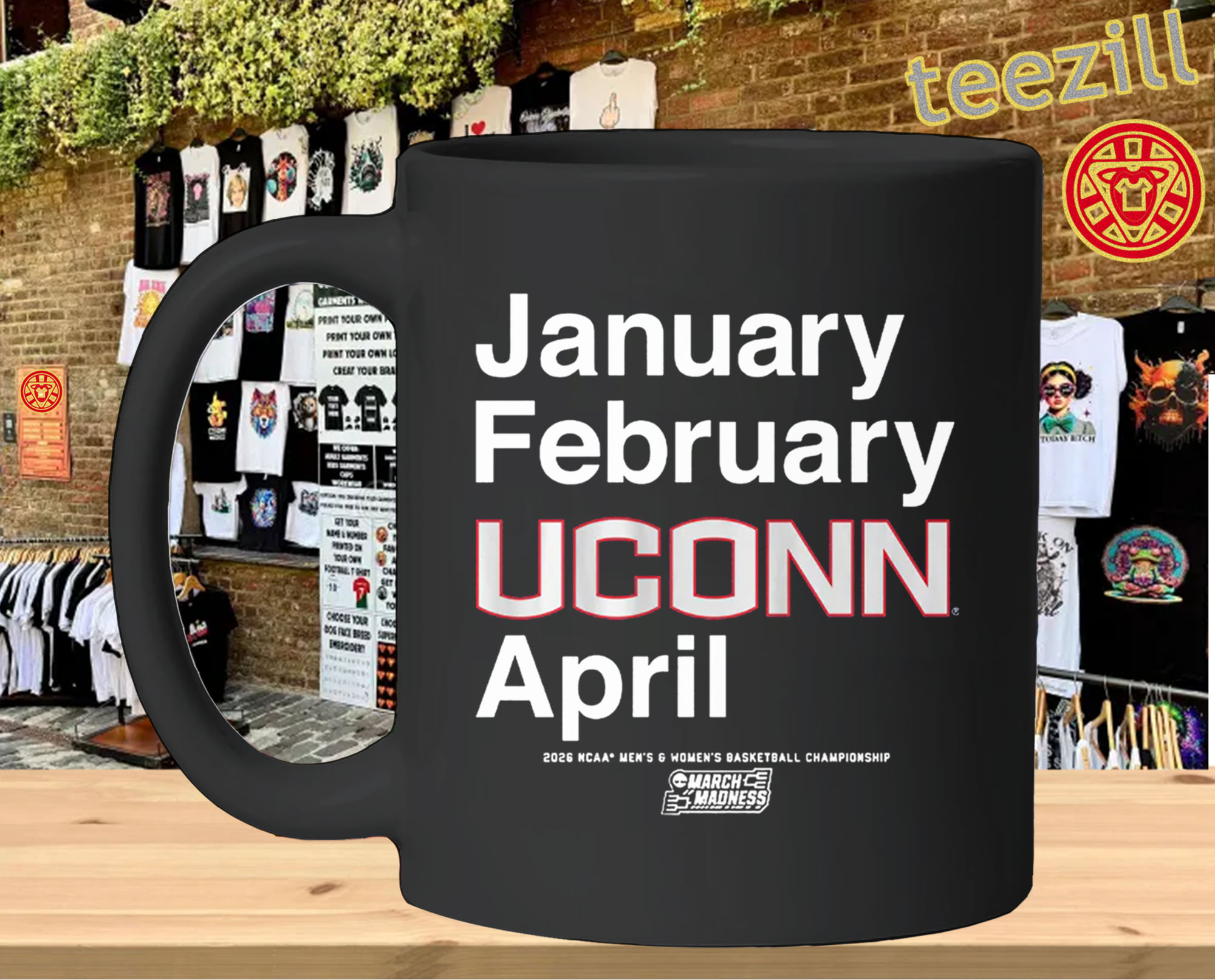 January February UConn April Shirt – UConn Huskies March Madness 2026 Tee Mug Design