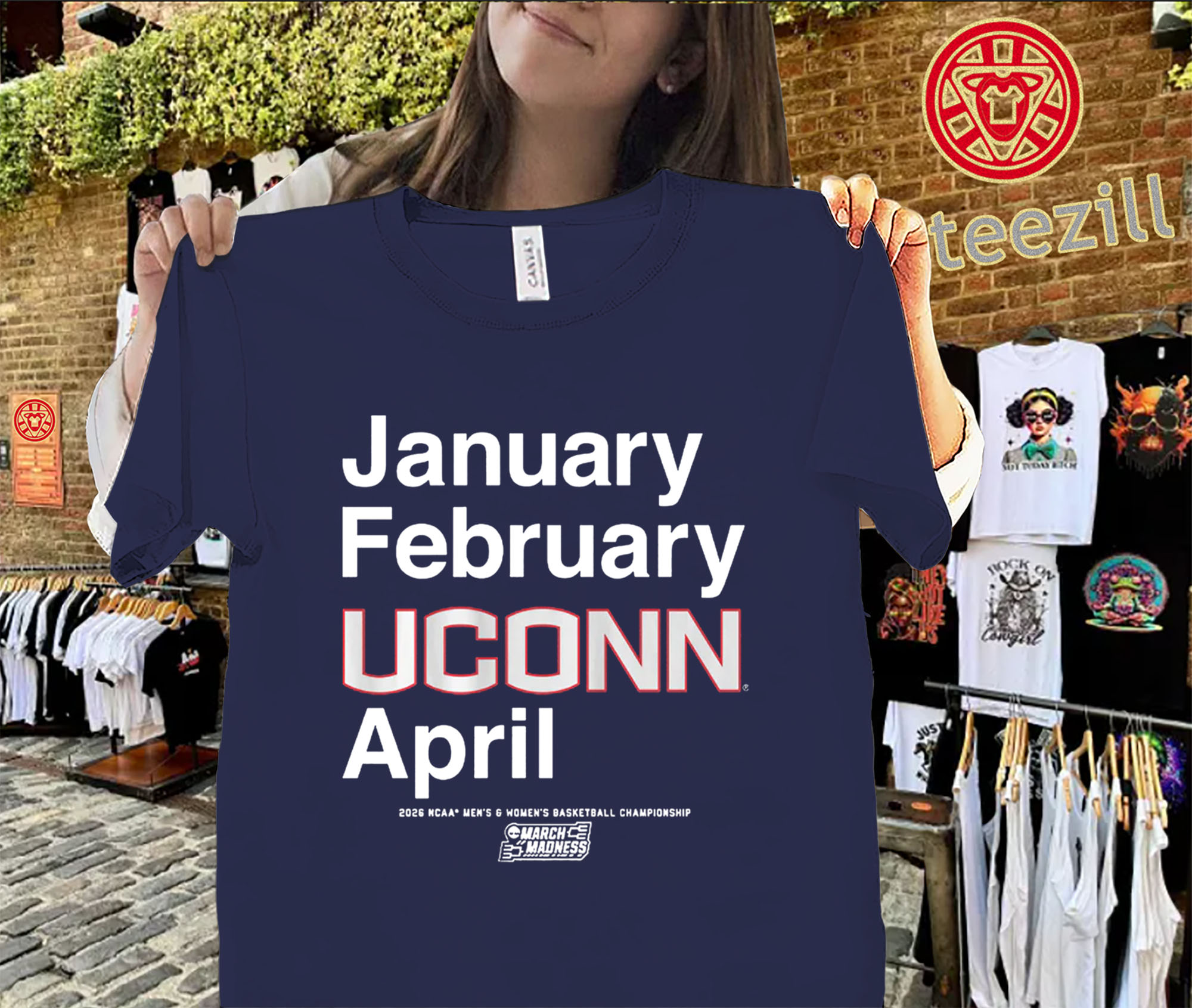 January February UConn April Shirt – UConn Huskies March Madness 2026 Tee Uniex Shirt