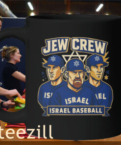 Jew Crew Israel Baseball Shirt - Team Israel Baseball Fan TeeMug