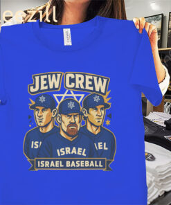 Jew Crew Israel Baseball Shirt - Team Israel Baseball Fan Tees