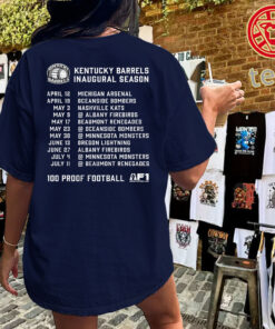 Kentucky Barrels Shirt – Inaugural Season Schedule Tee MKUniex