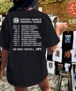 Kentucky Barrels Shirt – Inaugural Season Schedule Tee MKUniexs