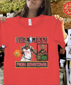 Kevin Durant Shirt – Houston Rockets NBA Jam Retro Tee