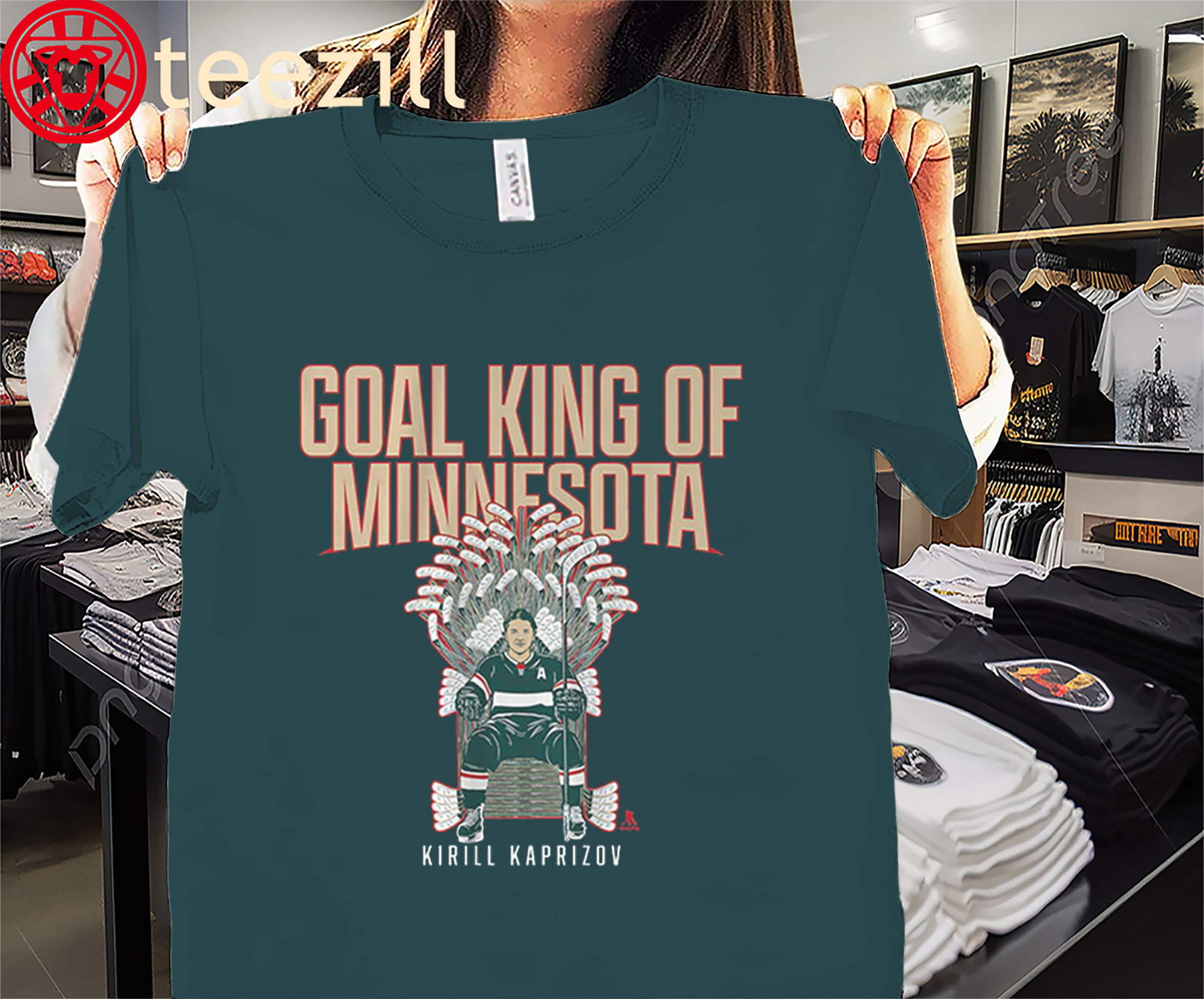 Kirill Kaprizov Minnesota Goals Record Shirt – Hockey Milestone Fan Tees