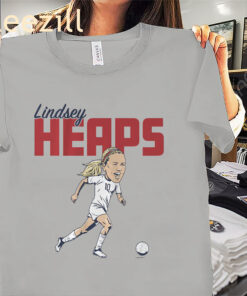 Lindsey Heaps Caricature Soccer Shirt – Women’s Soccer Fan Graphic Tees