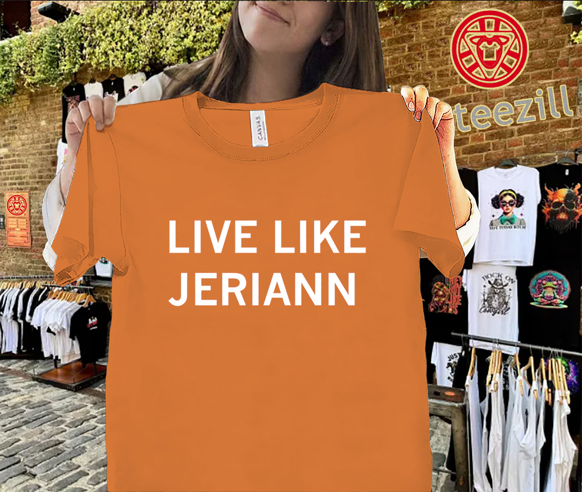 Live Like Jeriann Inspirational Graphic Tee