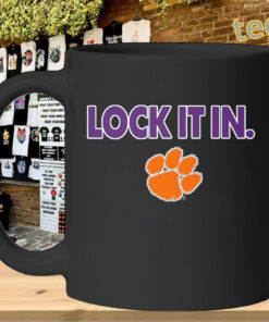 Lock It In Clemson Tigers Shirt – Clemson Fan Game Day Graphic Tee Mug
