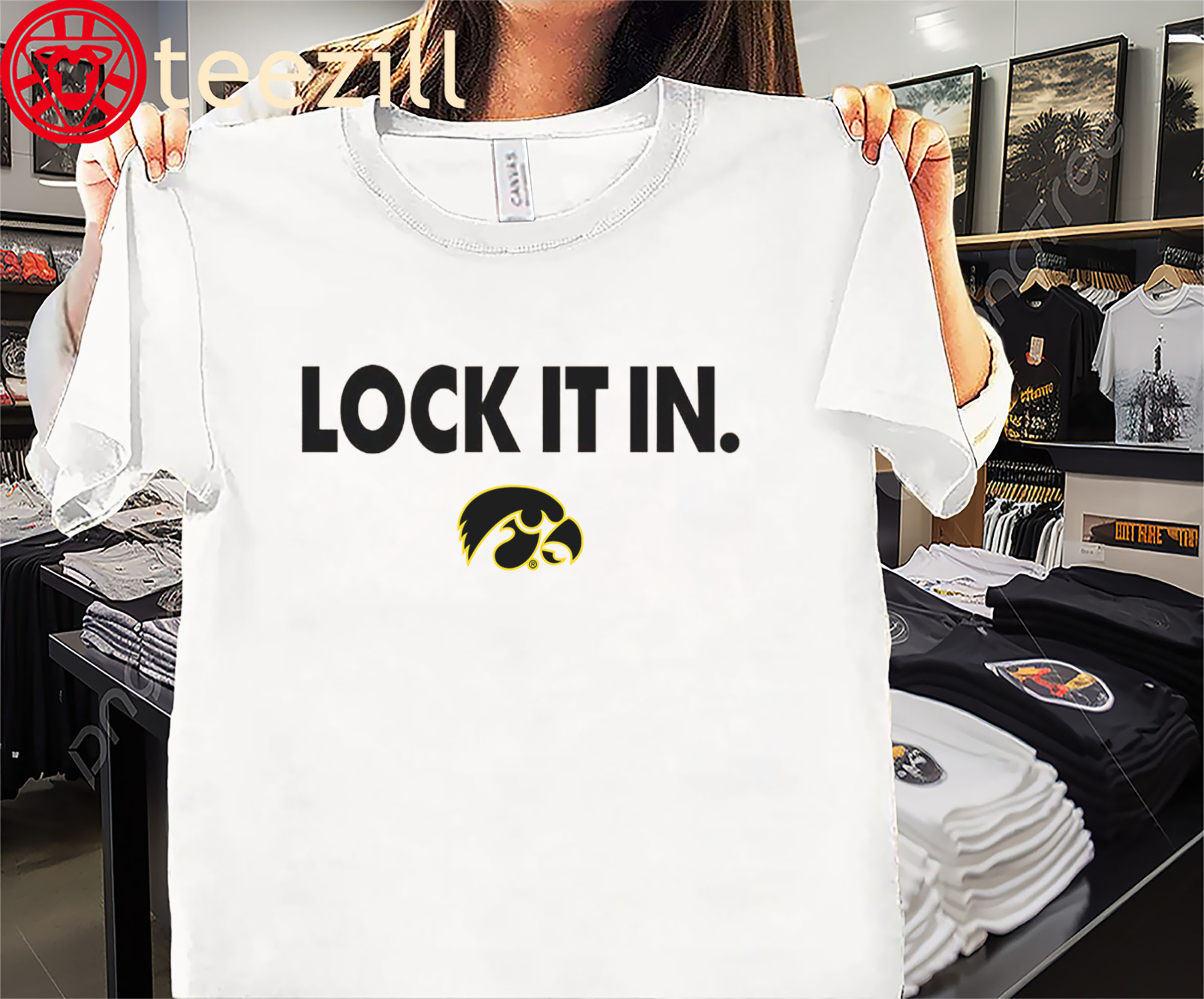 Lock It In Iowa Hawkeyes Shirt – Iowa Football Game Day Tee