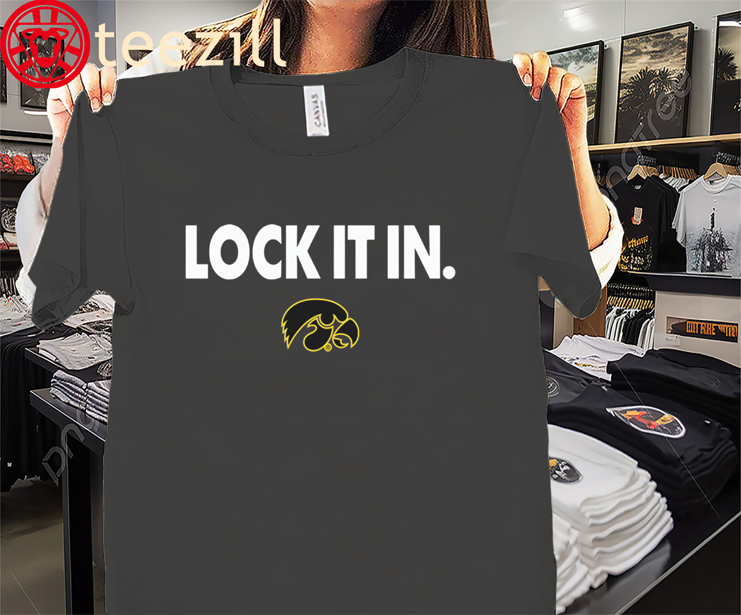 Lock It In Iowa Hawkeyes Shirt – Iowa Football Game Day Tees