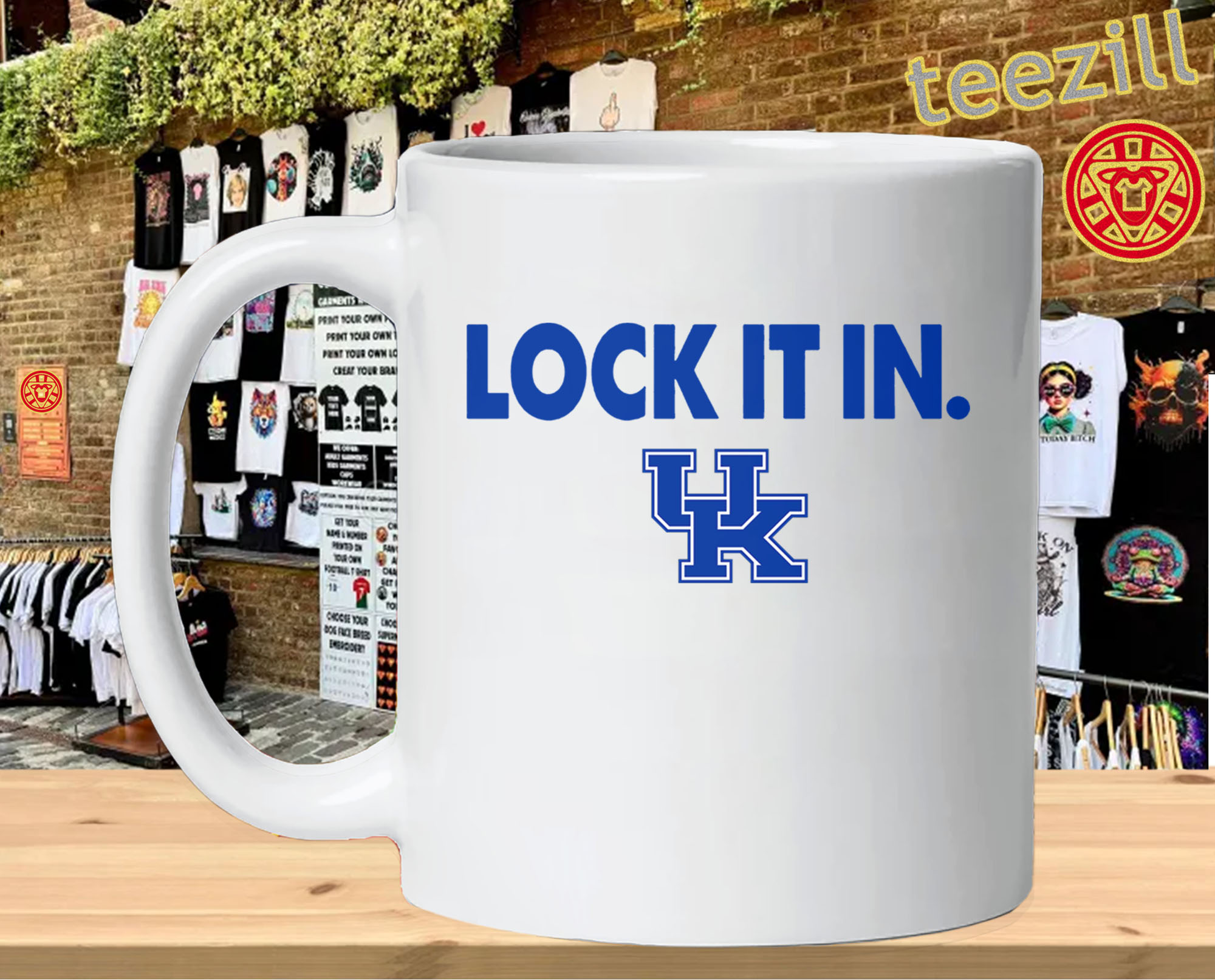 Lock It In Kentucky Wildcats Shirt – Kentucky Basketball Fan Graphic TeeMug