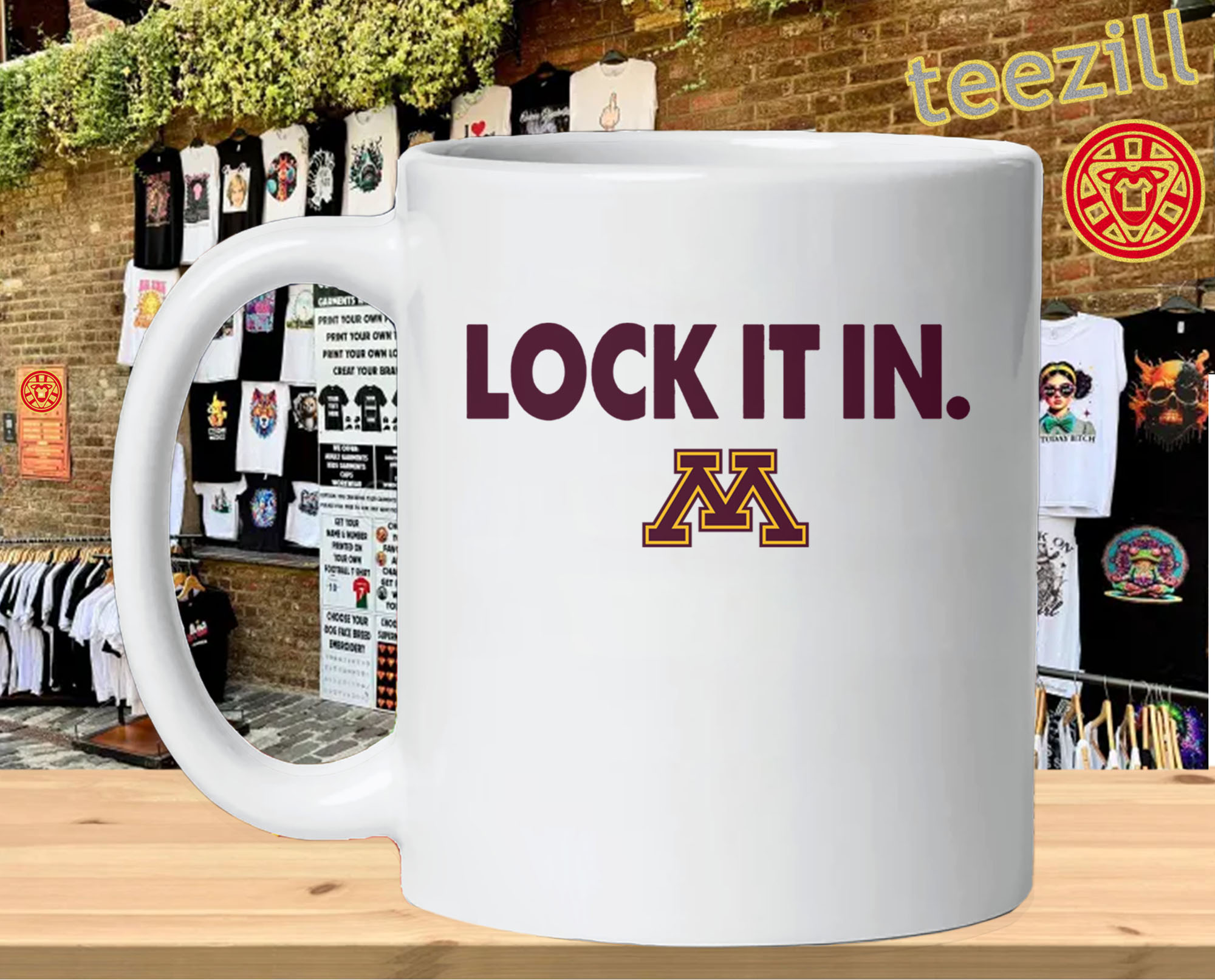 Lock It In Minnesota Golden Gophers Shirt – Minnesota Fan Graphic TeeMug