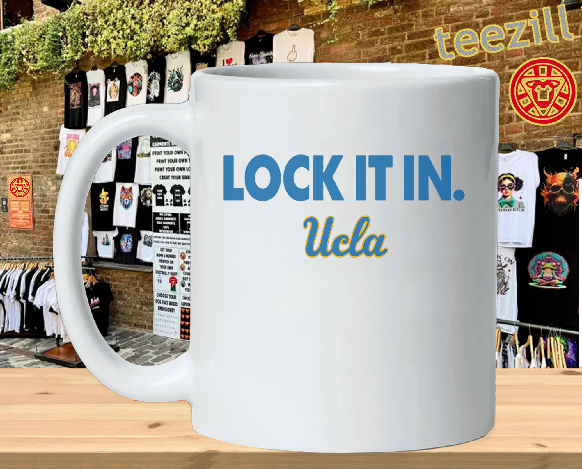 Lock It In UCLA Bruins Shirt – UCLA Basketball Fan Graphic TeeMug