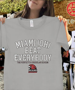 Miami RedHawks 31-0 Undefeated Season Shirt – 2025-26 Hockey Tees