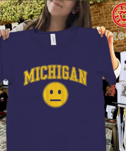 Michigan Basketball Blank Expression Uniex Shirt