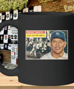 Mickey Mantle 1956 Topps Card Shirt – NY Yankees Vintage TeeMug