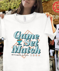 Mitchell & Ness Miami Game Set Match Shirt – Vintage Sports Style Graphic Tee