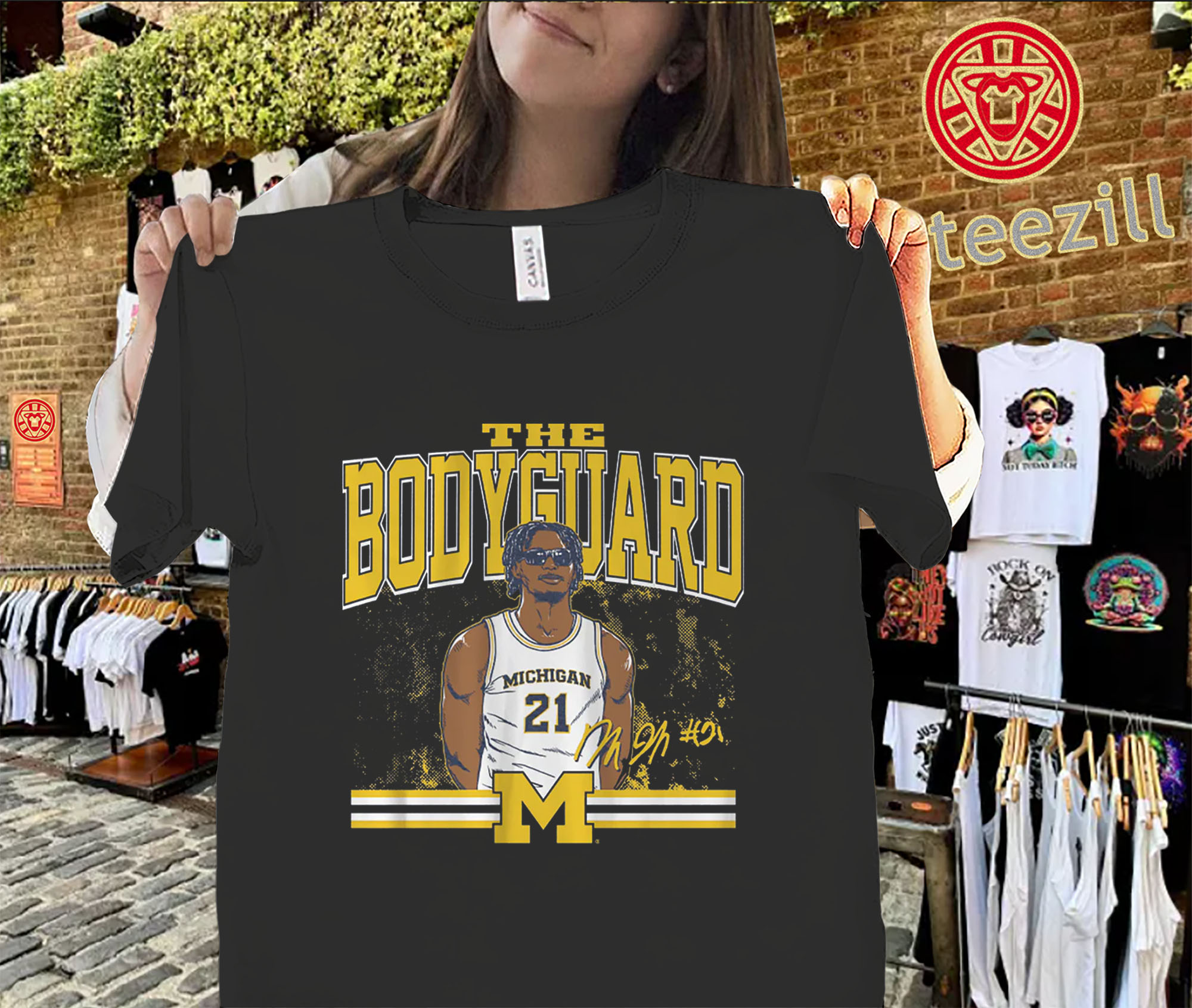 Morez Johnson Jr Shirt – The Bodyguard Michigan Basketball Tee
