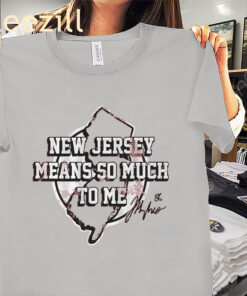New Jersey Means So Much To Me Shirt Jack Hughes Legend Hockeys