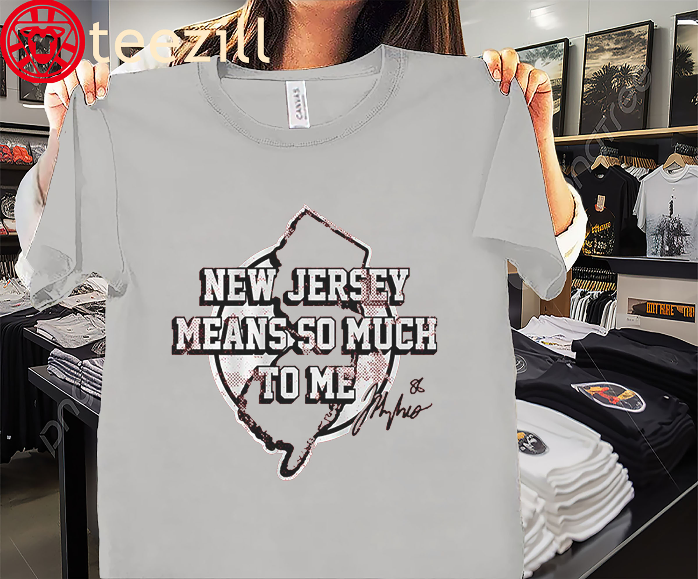 New Jersey Means So Much To Me Shirt Jack Hughes Legend Hockeys