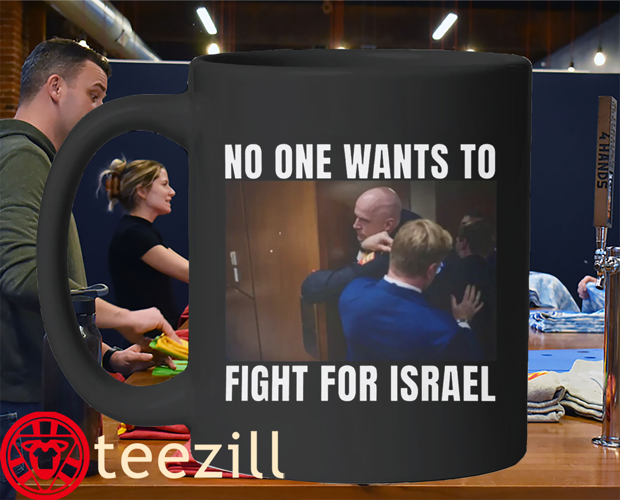 No One Wants to Fight for Israel Brian McGinnis Shirt – Statement Graphic Teemug