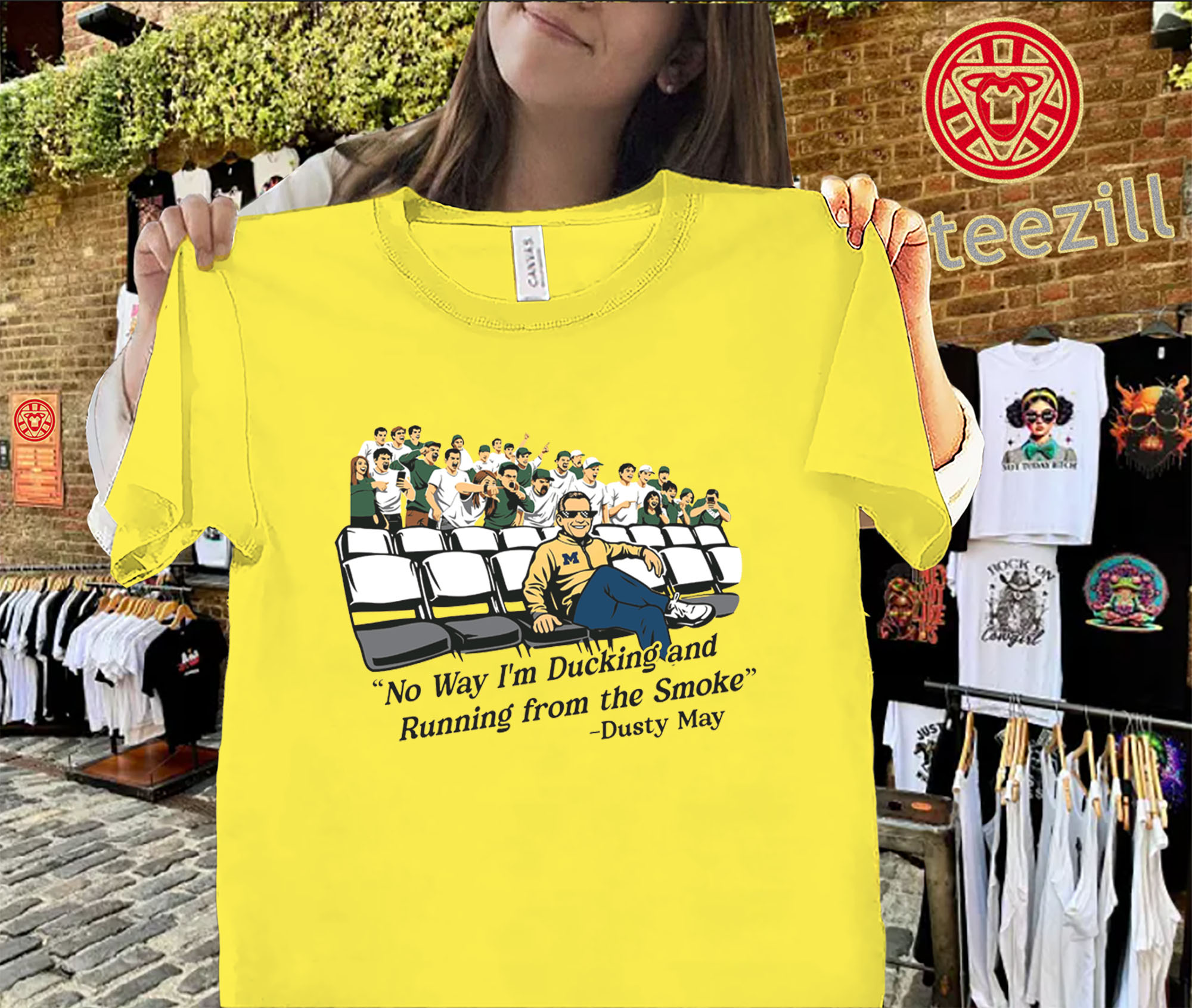 No Way I’m Ducking and Running from the Smoke Shirt – Viral Sports Quote Graphic Tee