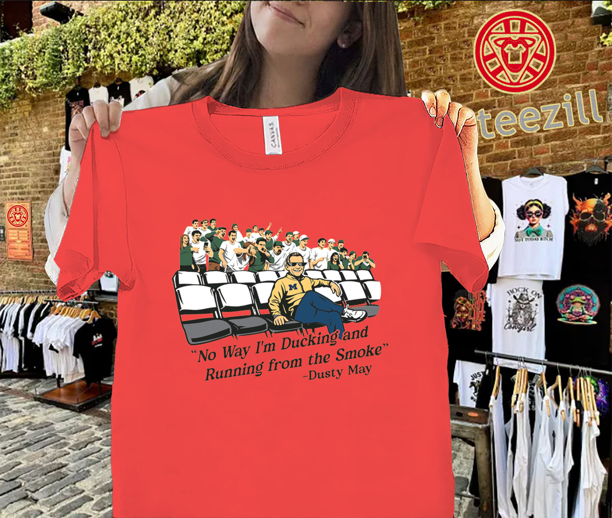 No Way I’m Ducking and Running from the Smoke Shirt – Viral Sports Quote Graphic Tees