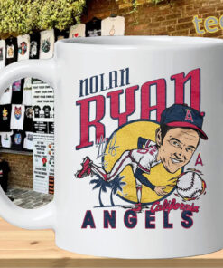 Nolan Ryan Shirt – California Angels Retro Baseball TeeMug Design