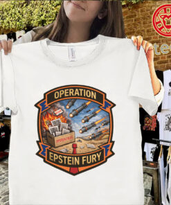 Operation Epstein Fury Epstein Files Military Badge Shirt – Satirical Graphic Tee