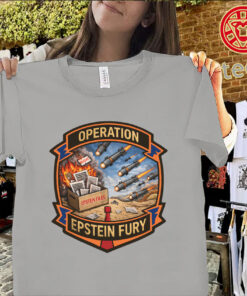 Operation Epstein Fury Epstein Files Military Badge Shirt – Satirical Graphic Tees