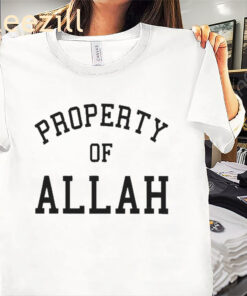 Property Of Allah Graphic Tee Shirt