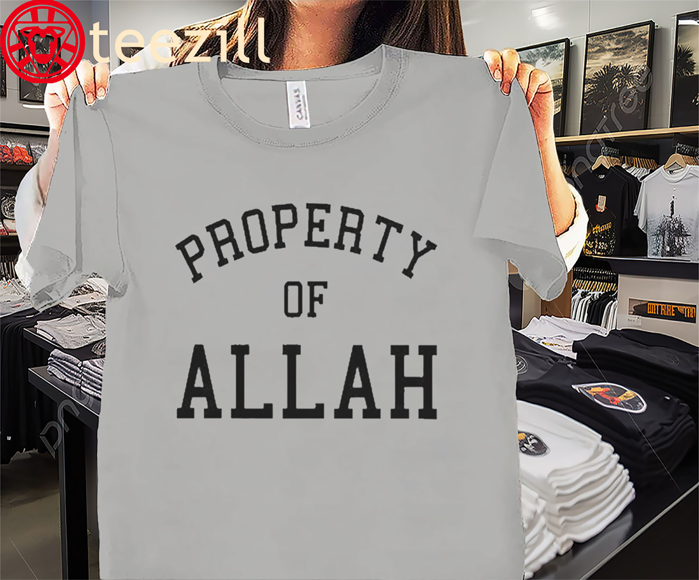 Property Of Allah Graphic Tee Shirts