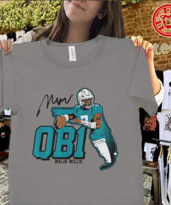 QB1 Down in Miami Shirt – Malik Willis Football Fan Tees